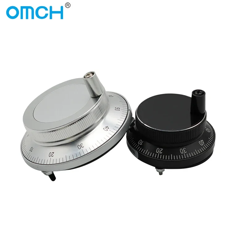 OMCH Handwheel Pulse Encoder 60 มม.80 มม.100 P/R NPN แรงดันไฟฟ้ากว้างวงจรป้องกันป้องกันป้องกันการเชื่อมต่อเท็จ Current Overloads