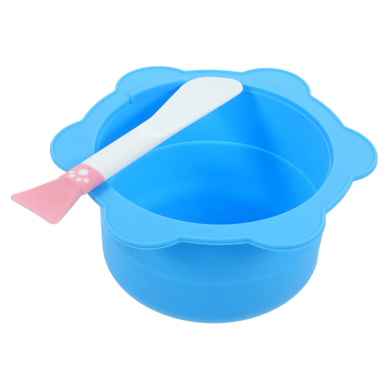 1Set Silicone Facial Mask Bowl Wax Melt Warmer Liner High Temperature Resistant Nonstick Wax Melting Container Pot for Home