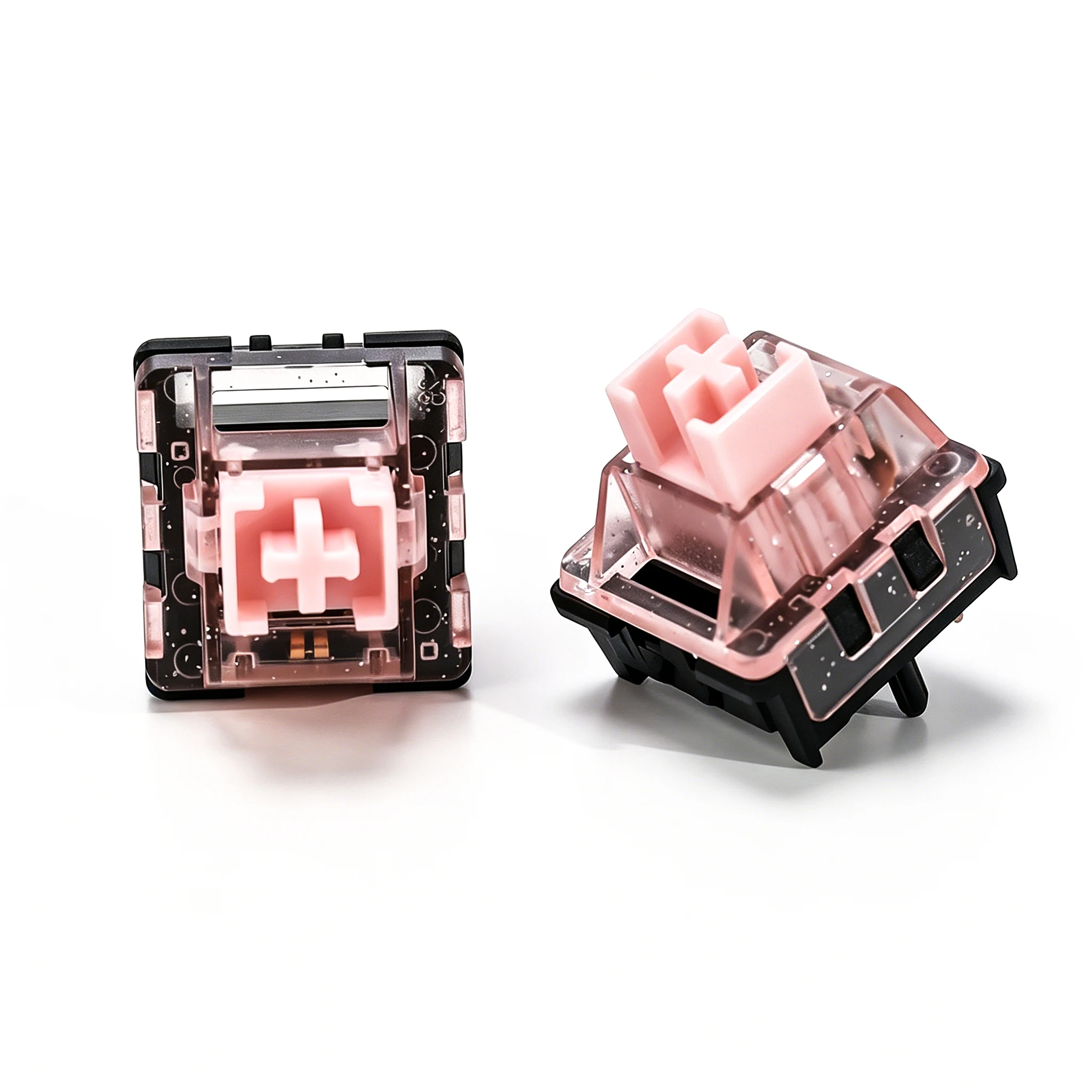 KBDiy Night Sakura Schalter Glitzer Pink 30gf 5-Pin Linear Creamy Switches POM PC für Custom DIY 60% Gaming Mechanische Tastatur – Detail 10
