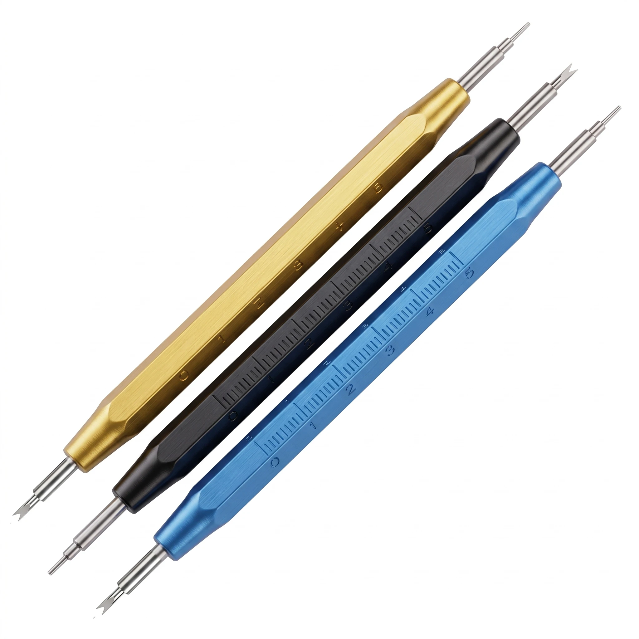 Watch Band Strap Buckle Spring Bar Link Pin Remover Repair Opener Measuring Tool  Aluminum Alloy Professional Watch Tools