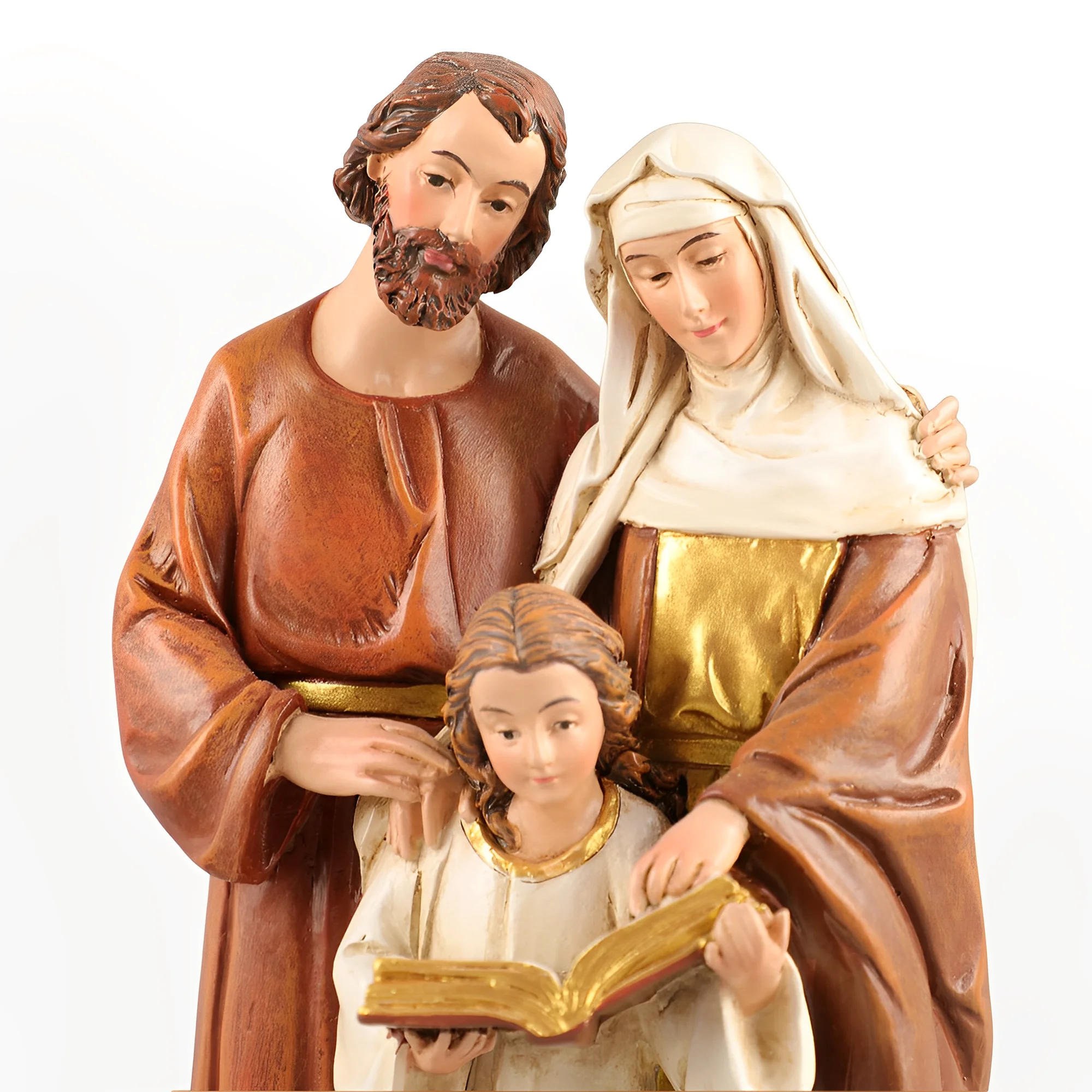 تمثال عائلة سانت آن مقاس 7.48 بوصة ارتفاع، زينة تمثال راتنج مريم العذراء، ديكور قابل للجمع، هدية عيد الميلاد #2