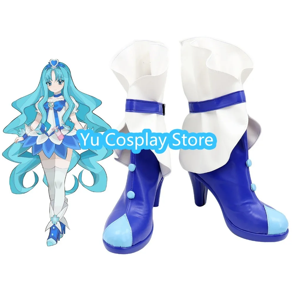 HeartCatch PreCure Cosplay Shoes Anime Boots Custom Made Magical Girl Halloween Costume Props