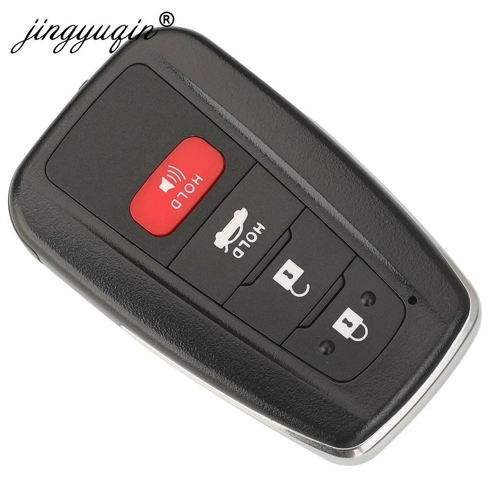 jingyuqin Smart 4 Button Car Key keyless For Toyota Corolla 2019 2020 2021 2022 4A Chip 312/314Mhz FCC ID:HYQ14FBN 8990H-02030