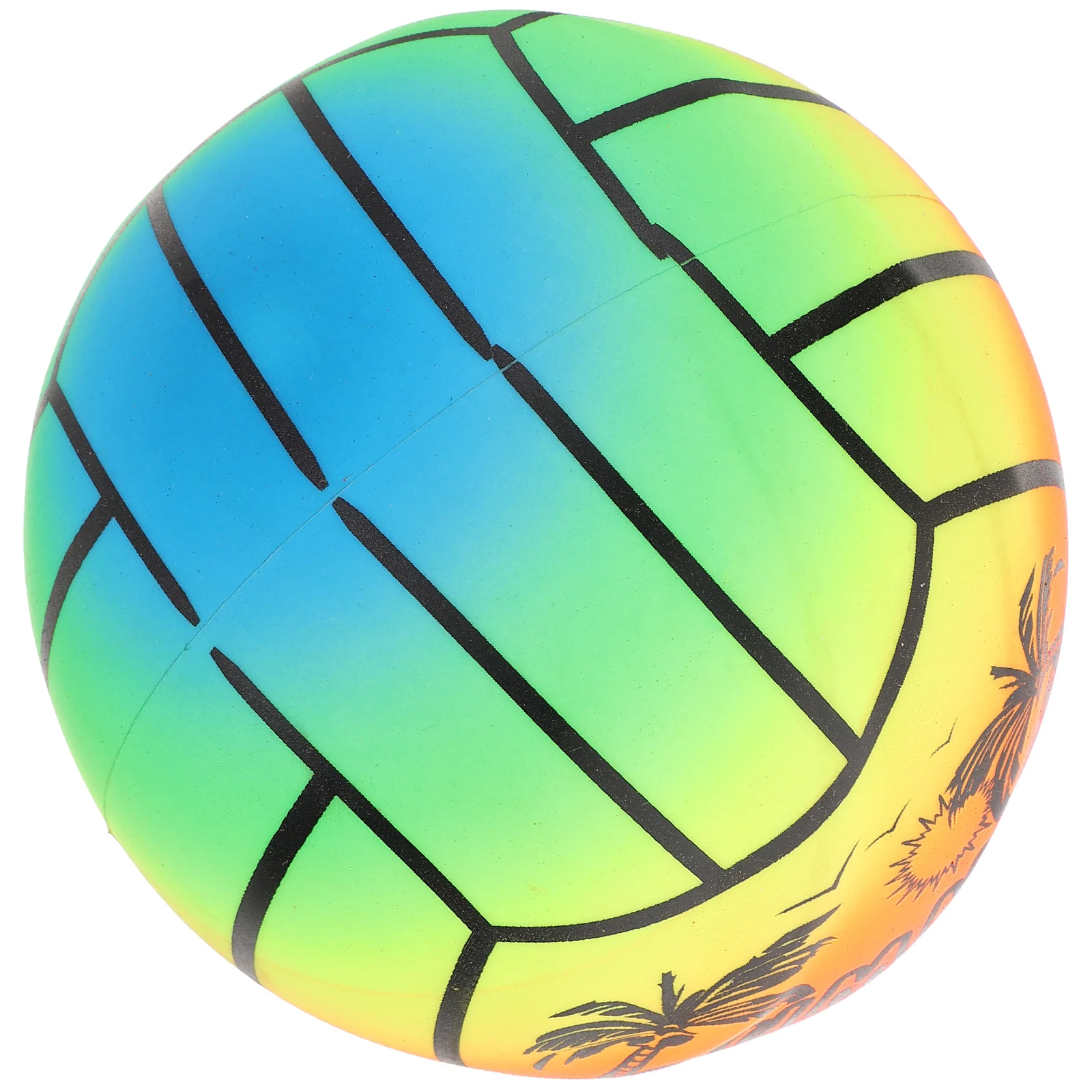 Thickened Rainbow Pvc Volleyball Children's Inflatable Toy Indoor and Outdoor Sports Equipment Beach Balls Small Large