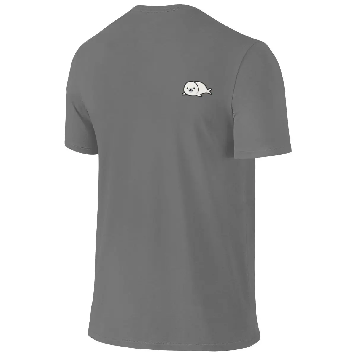 Seal Sweat-Absorbing Reversible T-shirtMinimalist Style Eco-Friendly Printing Men's T-shirts
