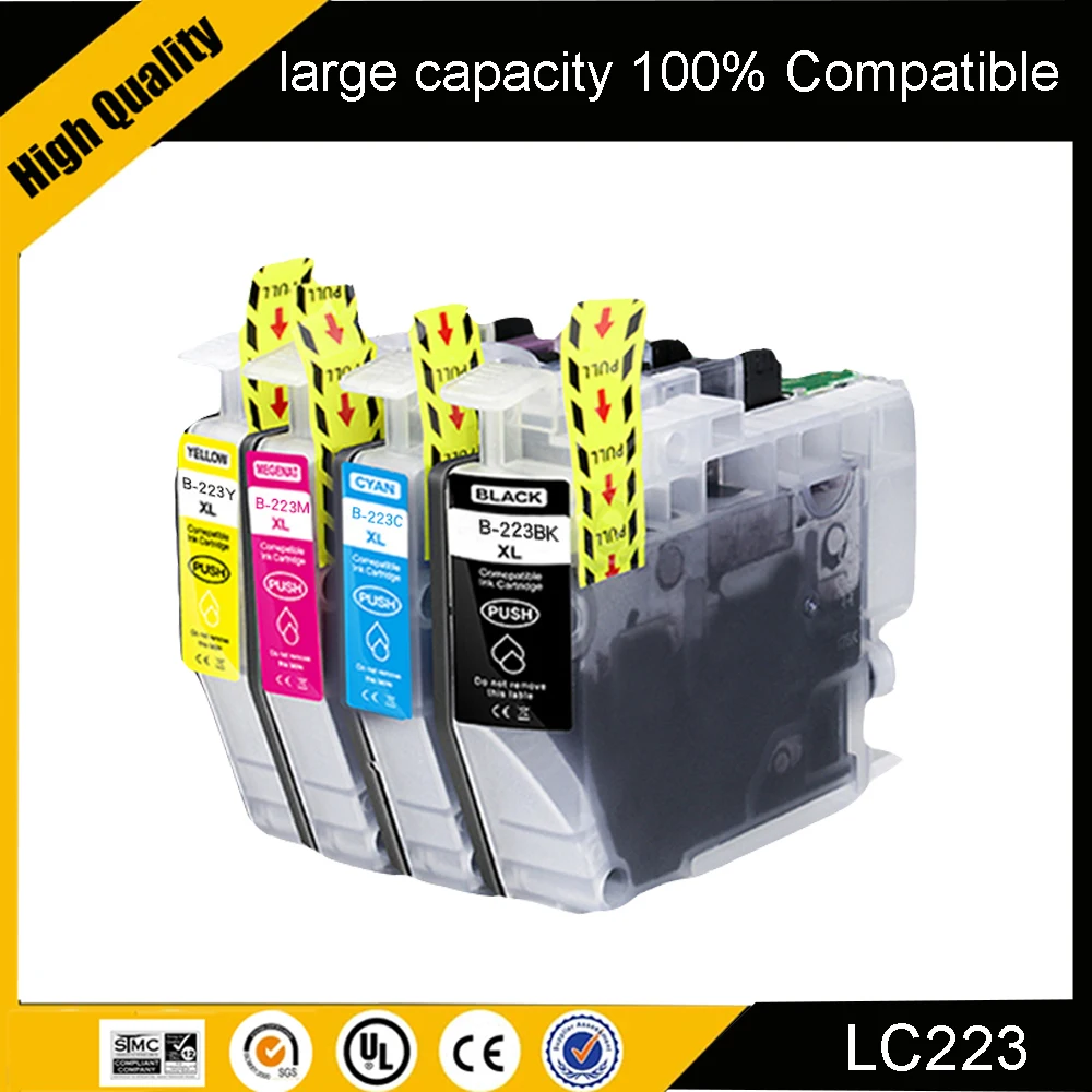 

LC 223 LC223 223, совместимый с принтером Brother DCP-J4120DW MFC-J4420DW MFC-J4620DW MFC-J4625DW MFC-J5320DW