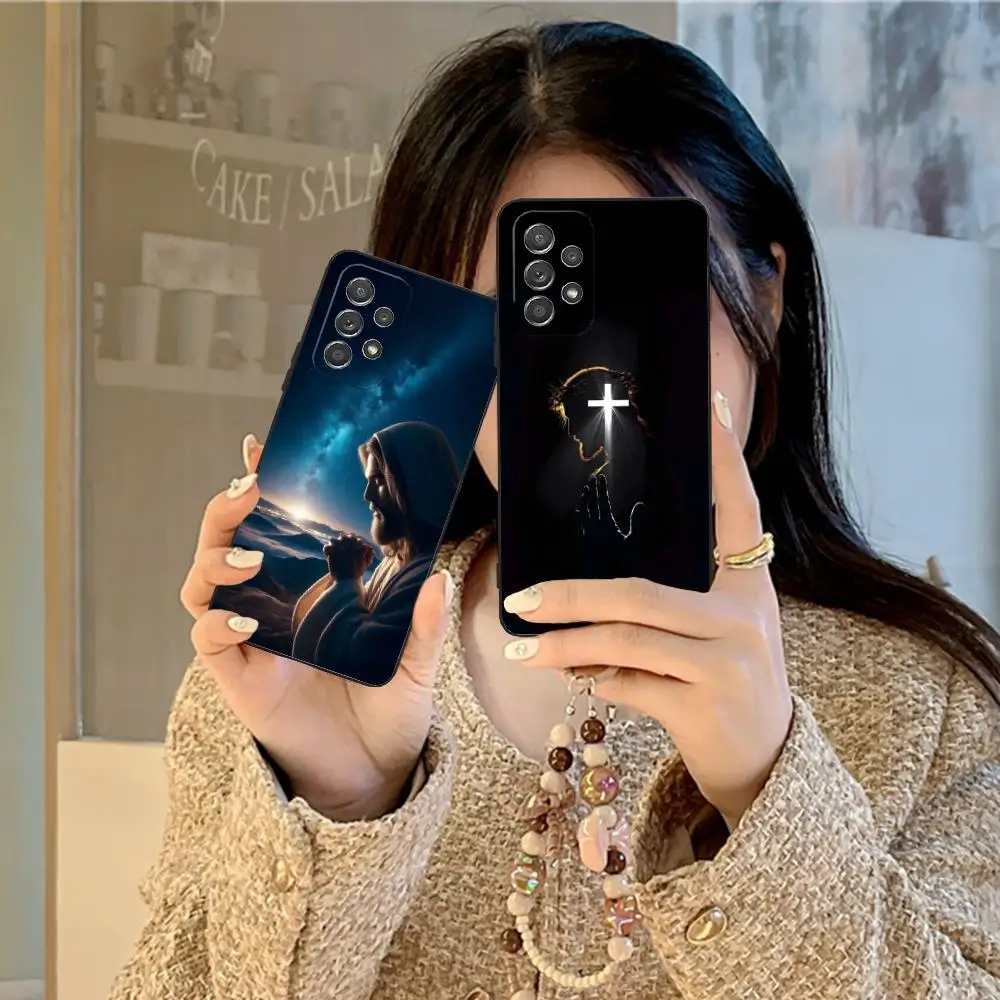 

Чехол для мобильного телефона «Иисус Христос» для Samsung Galaxy A73 72 71 70 56 55 54 53 52 36 35 34 23 16 15 5G с цветной печатью класса люкс