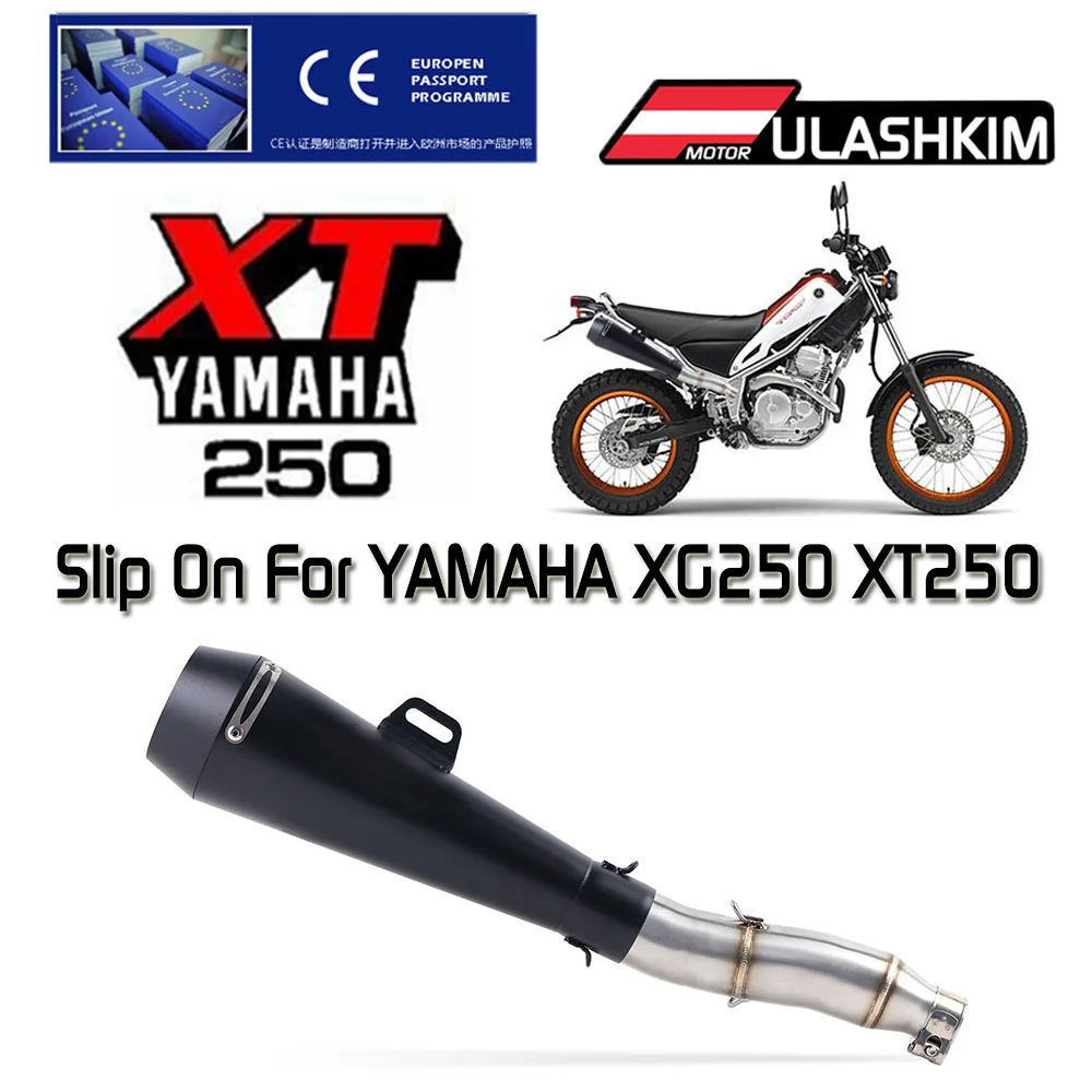 

Slip On For YAMAHA XG250 XT250 Modified Contact Middle Pipe Adapter Connect Motorcycle Full Exhaust System Muffler Escape