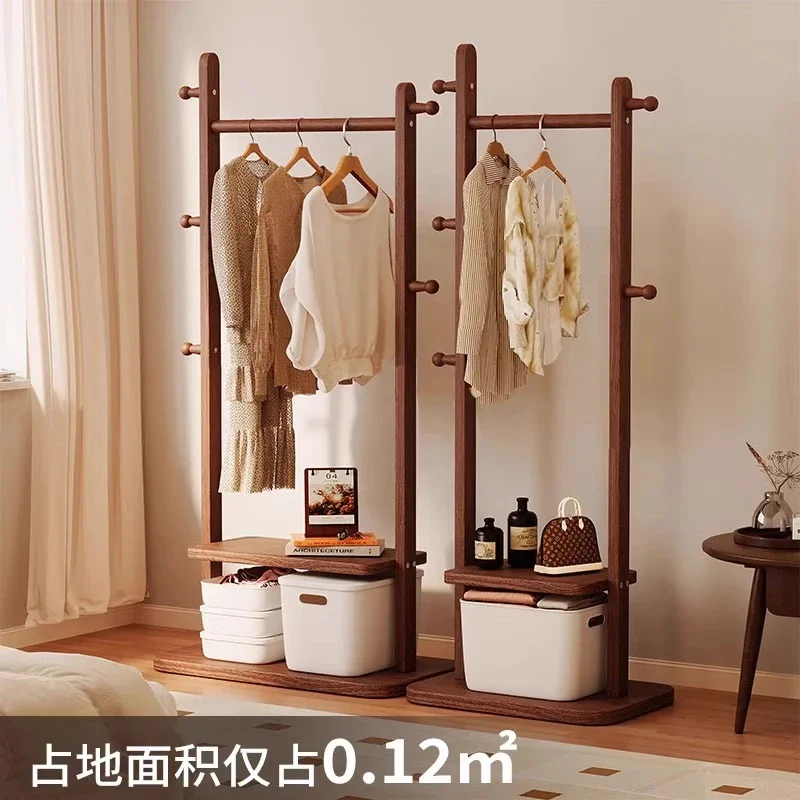 Solid Wood Coat Rack for Bedroom Easy to Use Scratch Resistant Easy to Clean Space Saving Long Lasting Durable Build