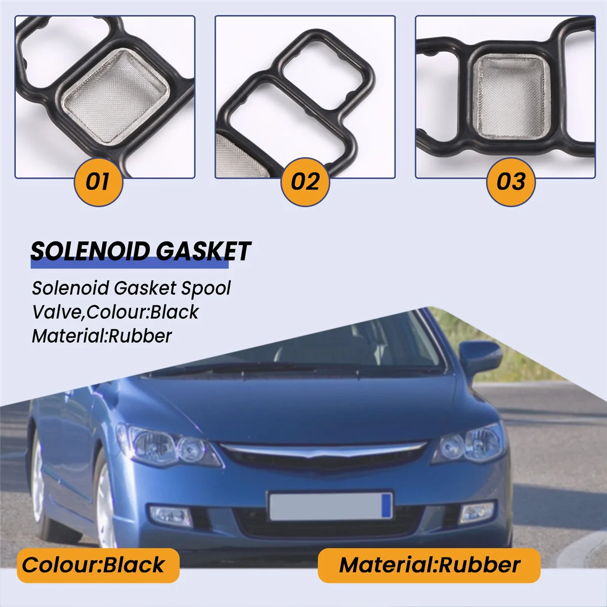 AT77 Solenoid Gasket Spool Valve Filter for Honda Civic VTEC 06-14 15826-RNA-A01