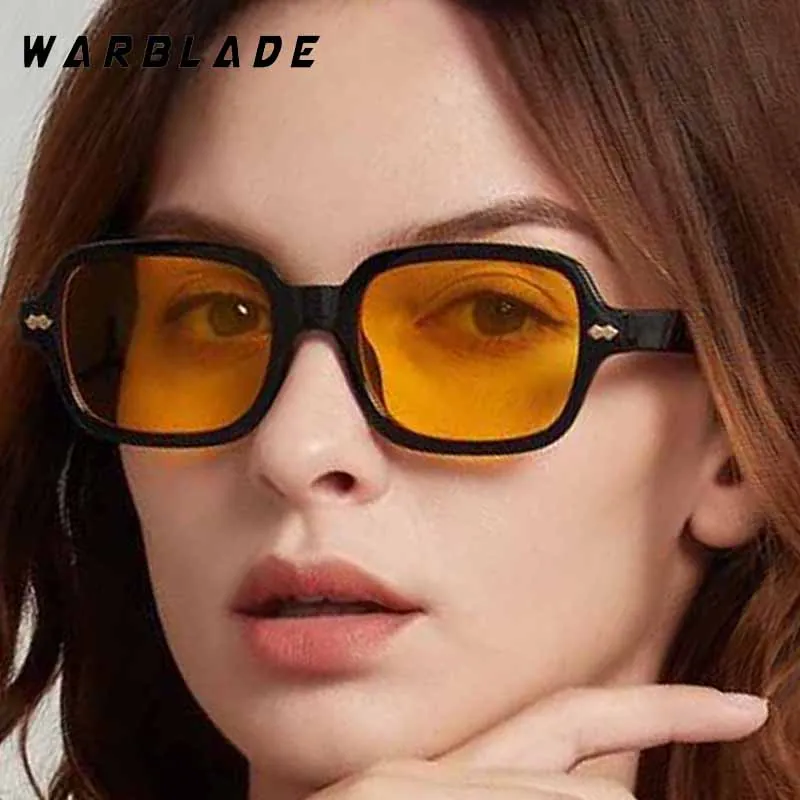 

Fashion Small Frame Rectangle Rivets Decorate Woman's Sunglasses Brand Design Men Sunglass Drive Fishing Sports Eyewear UV400