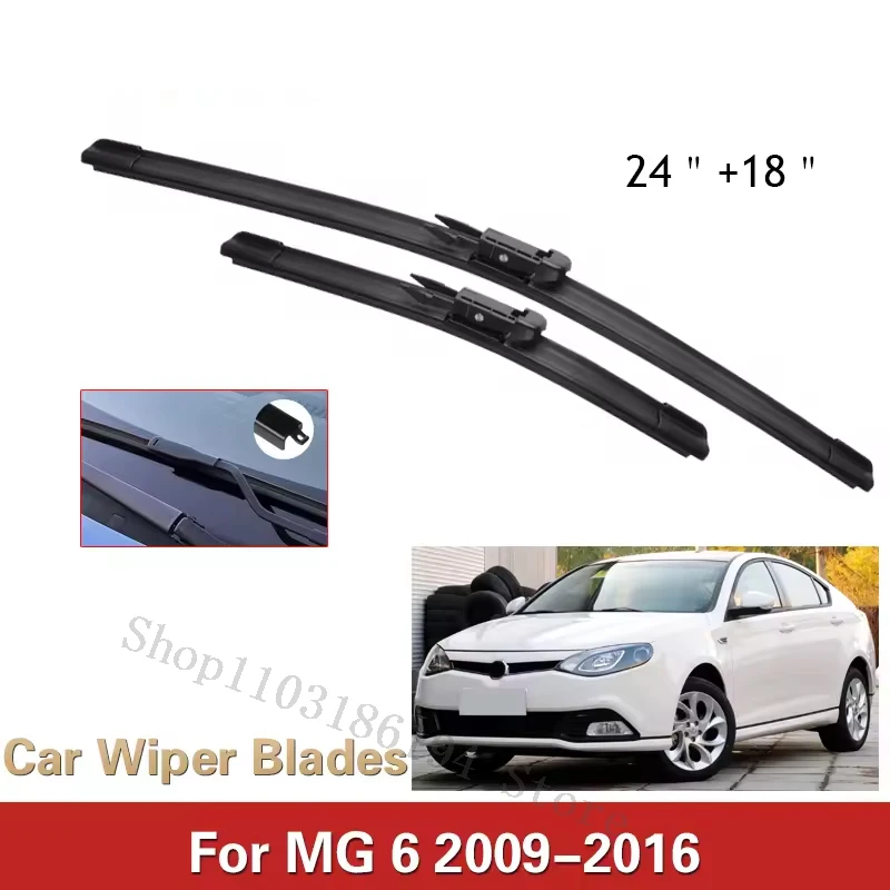 

Front Wiper Blades For MG 6 MG6 2009-2016 Windshield Windscreen Window 24"+18" 2009 2010 2011 2012 2013 2014 2015 2016