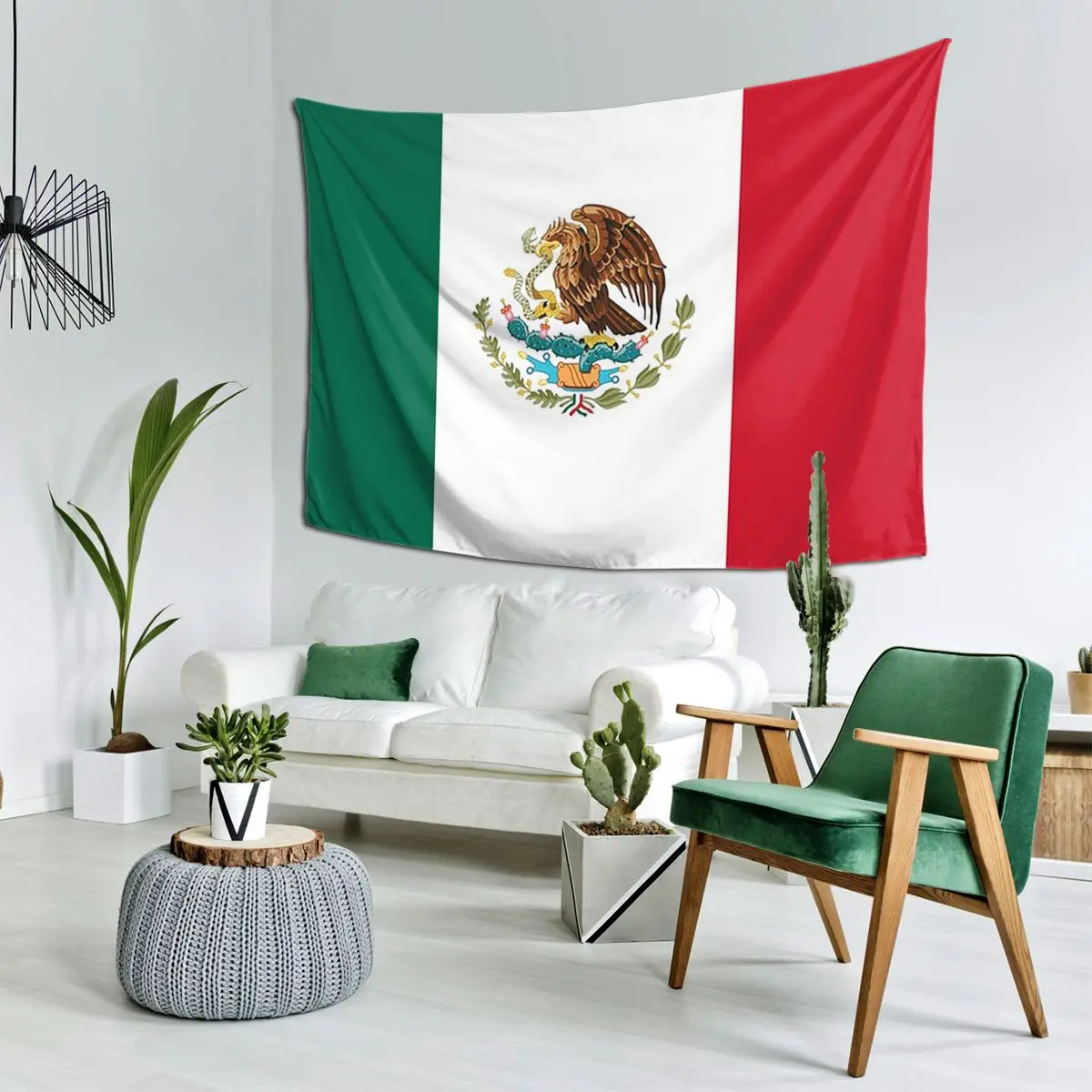 

Flag Of Mexico, Mexican Flag Tapestry Wall Hanging Aesthetic Home Decoration Tapestries for Dorm Room
