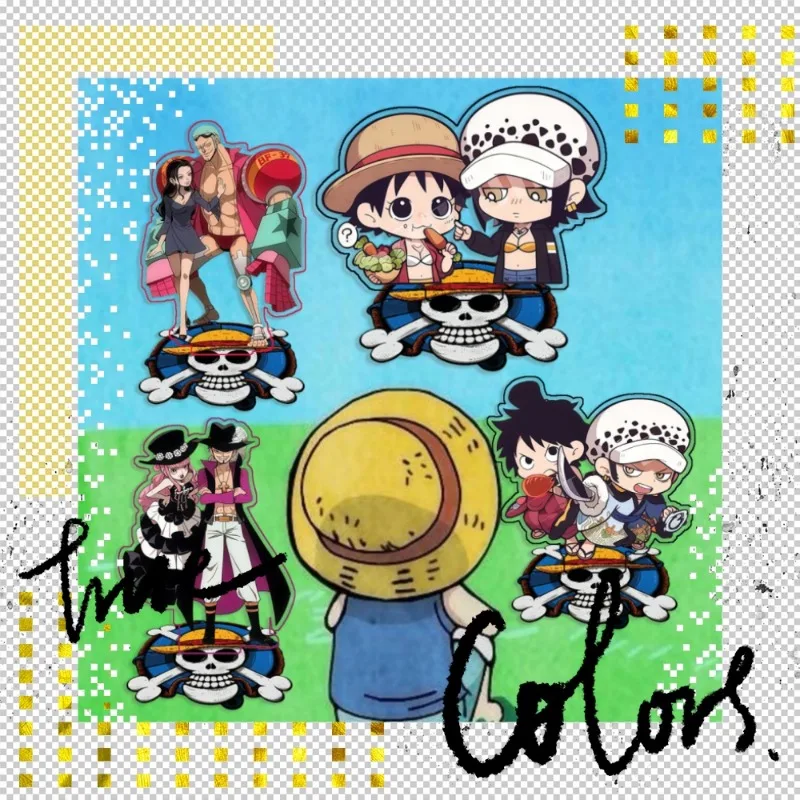 Panneau sur pied en acrylique pour OPCG OP Trafalgar Law Monkey D Luffy, fait main, dessin animé, anime, jeu, décoration de bureau, jouet, cadeau pour fans