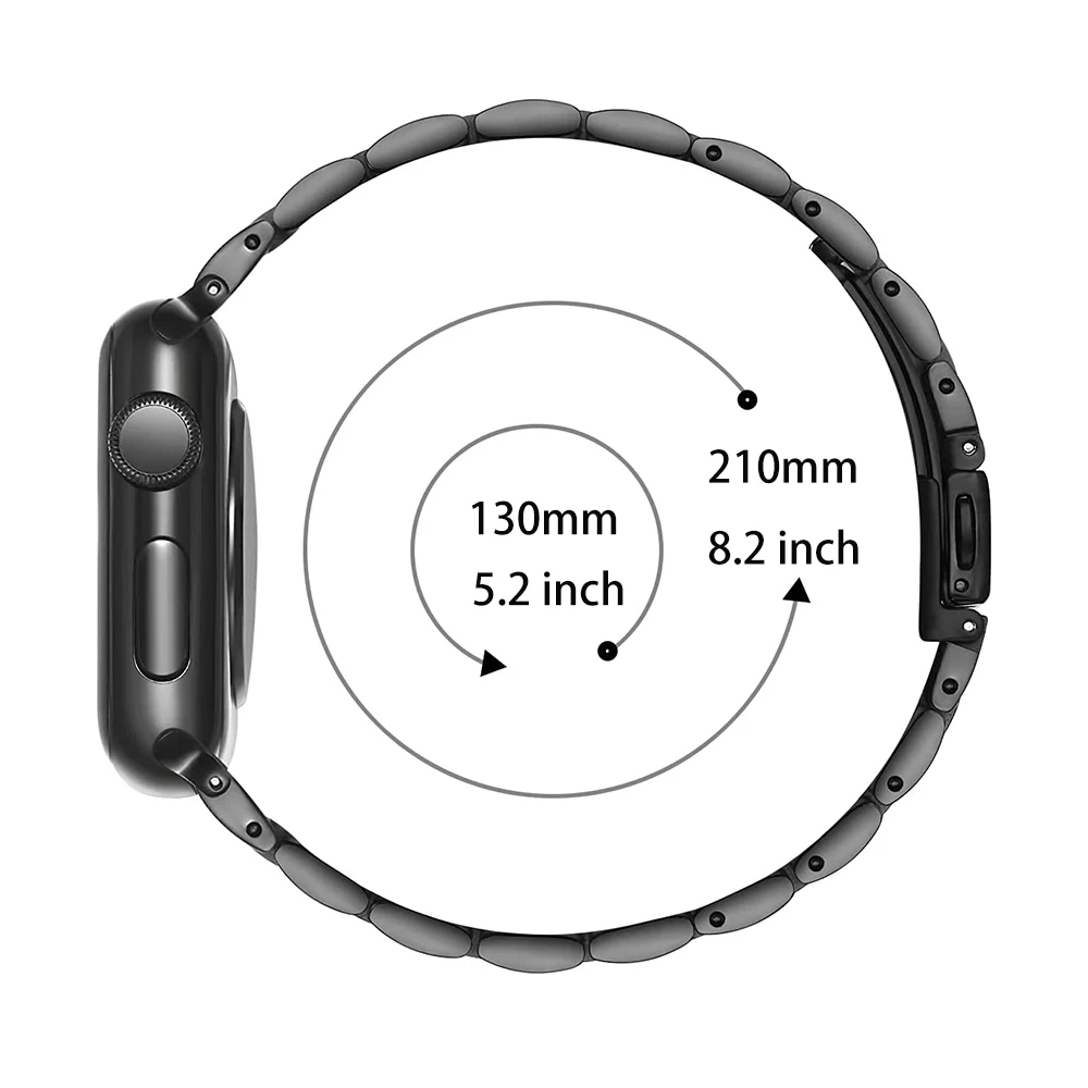 Bracelet fin en acier inoxydable pour Apple Watch Band, 40mm, 41mm, 38mm, 44mm, 45mm, 49mm, iWatch Series SE 8 7 6 3 Ultra