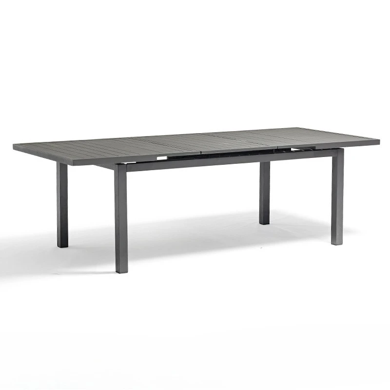 

Courtyard open-air garden dining table and chair combination aluminum alloy stretching leisure balcony simple
