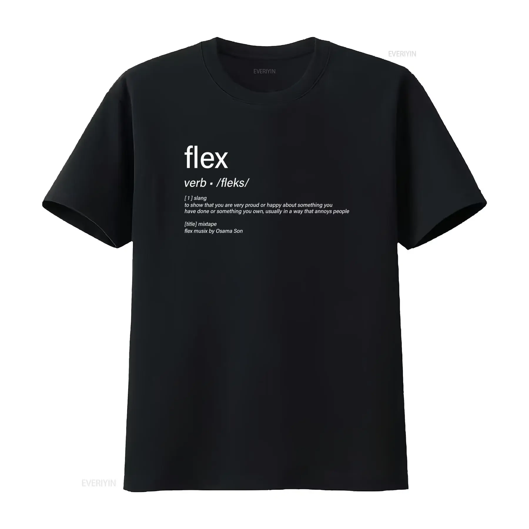 OsamaSon Flex Musix Definition Heavy Cotton T Shirt Merch Design Streetwear vintage Washed homme designer clothes graphic