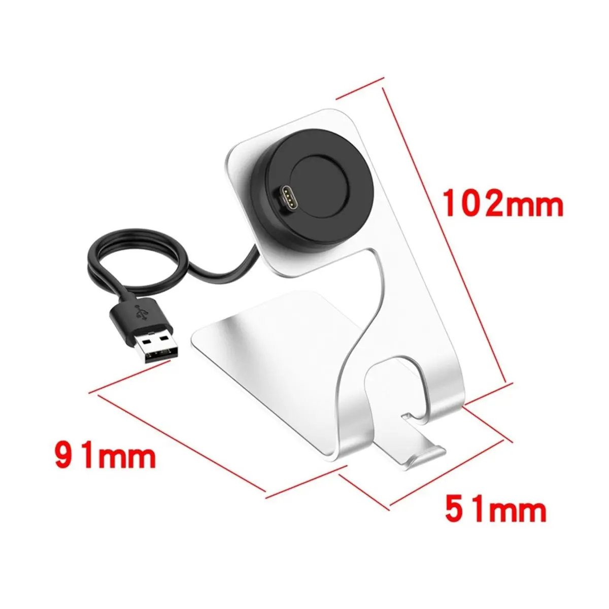 B21B Charger Stand for Venu 4 3 3S/ 8 7X Charging Vivoactive 6 5 Cable Dock Cord for 5 5X Plus 6 6X 6s B