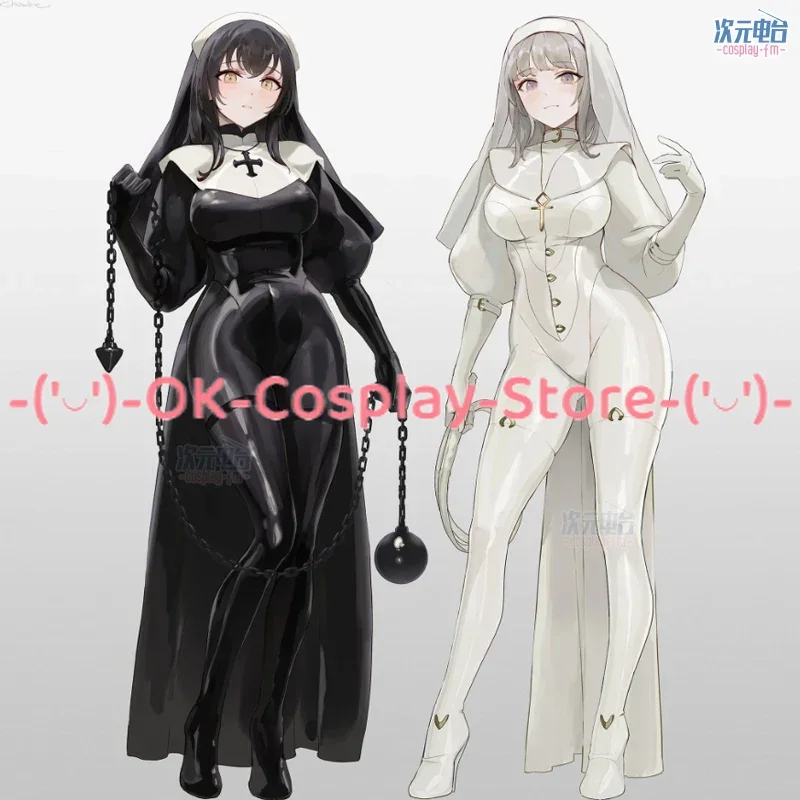 Anime Nun Cosplay Costume Party Clothing Sexy Sisters Dress Halloween Carnival Uniforms Custom Made