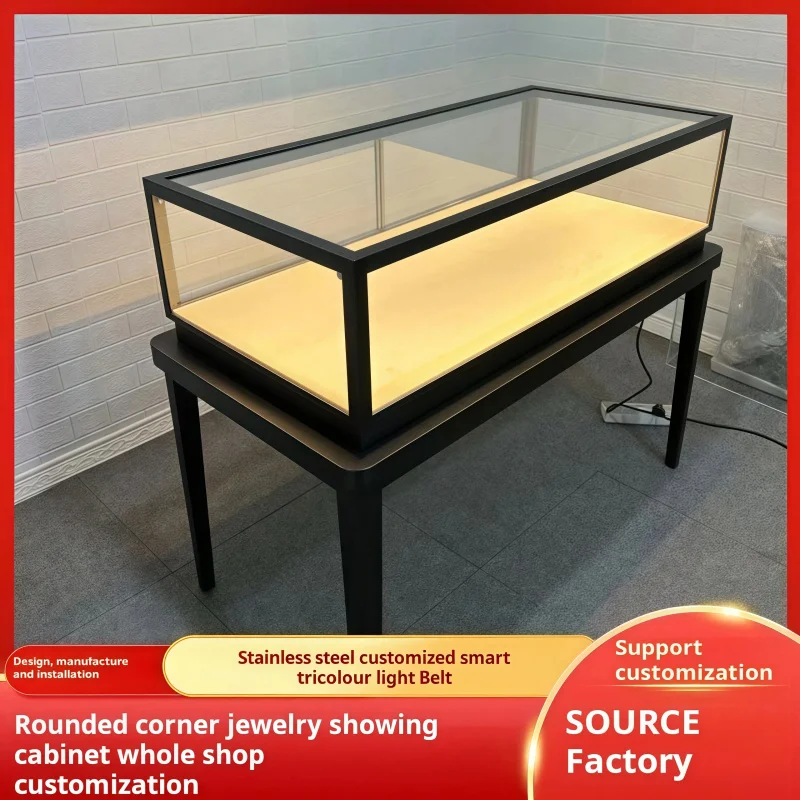 custom.Black Portable Sunglasses Glasses Storage Glass Jewelry Display Cabinet Display Cabinet