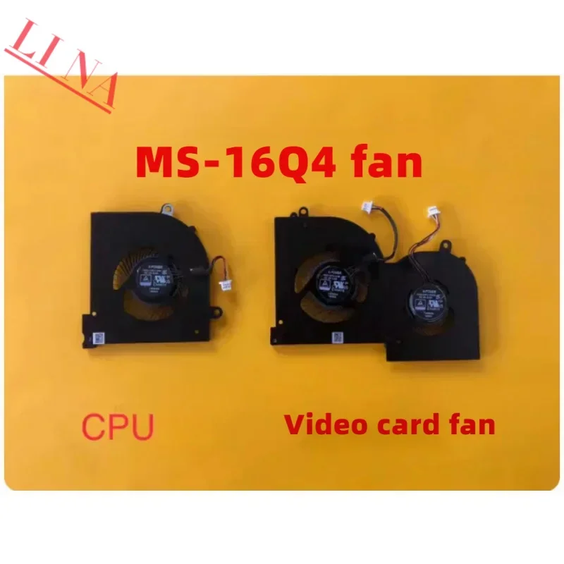 

New Original Laptop CPU GPU Cooling Fan For MSI GS65VR P65 GS65 16-Q4 Fan MS-16Q4 % 100 Test fast. delivery