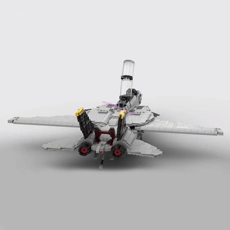 2011PCS WW2 Military MOC 1:35 Scale F-14 Tomcat jet fighter model creative ideas high-tech Children Toy airvehicle Plane Blocks