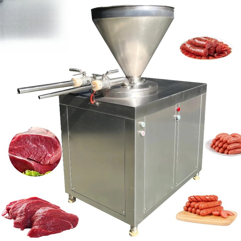 Beef and chicken automatic processing ham making small sausage filling machine