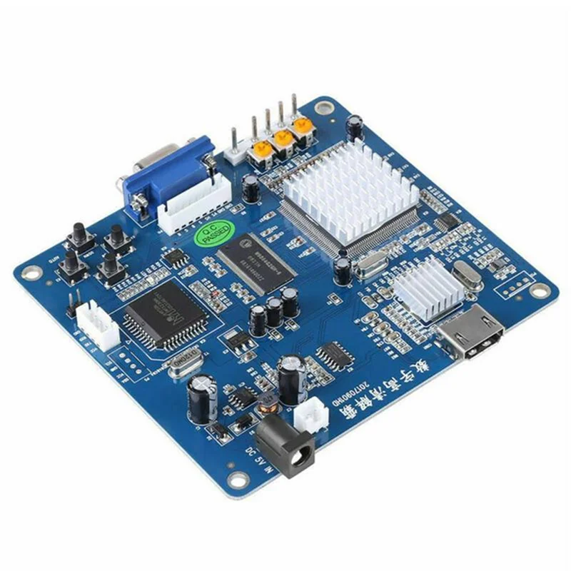 Placa conversora de saída de vídeo hd vga/rgb/cga/ega/yduv para hdmi-compatível para saída de vídeo de máquina de jogo azul arcade