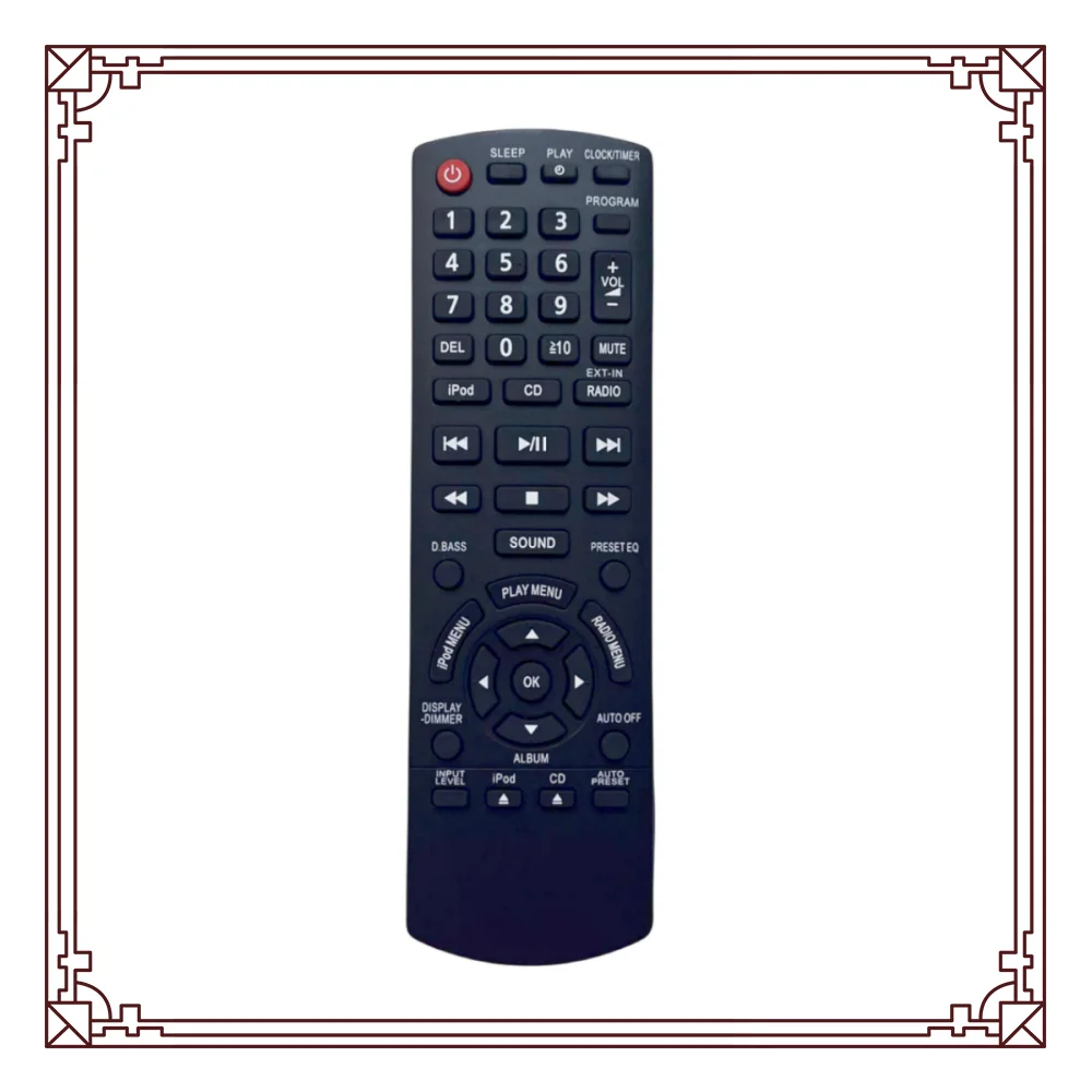 Remote control fit for Panasonic Audio System SC-PM500 SC-PM500DB SC-AKX14 SC-PMX5 SA-MAX200PH SC-PM500 SC-HC25DB SC-HC25EF-K