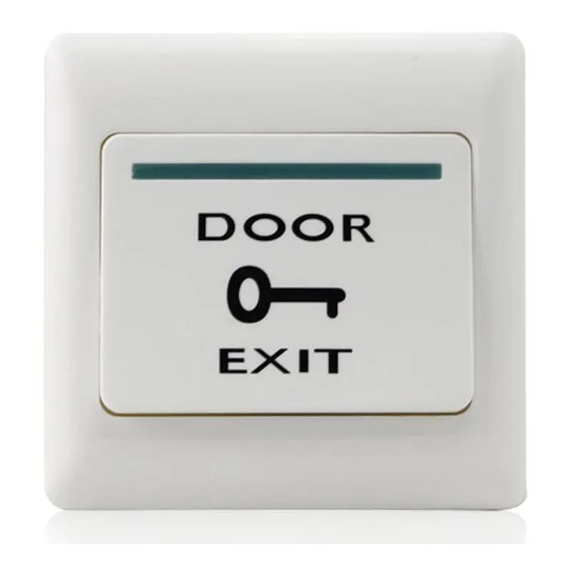 

10pcs Exit Button For Access Control Plastic Door Release Dim: 86Lx86Wx20H(Mm)