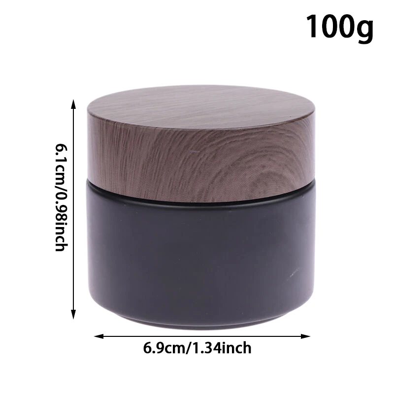 Контейнер-для-макияжа-Дорожные-косметические-банки-Пустые-банки-Матовое-стекло-Банка-для-крема-Косметический-контейнер-с-крышкой-5-100-г-Стеклянная-бутылка