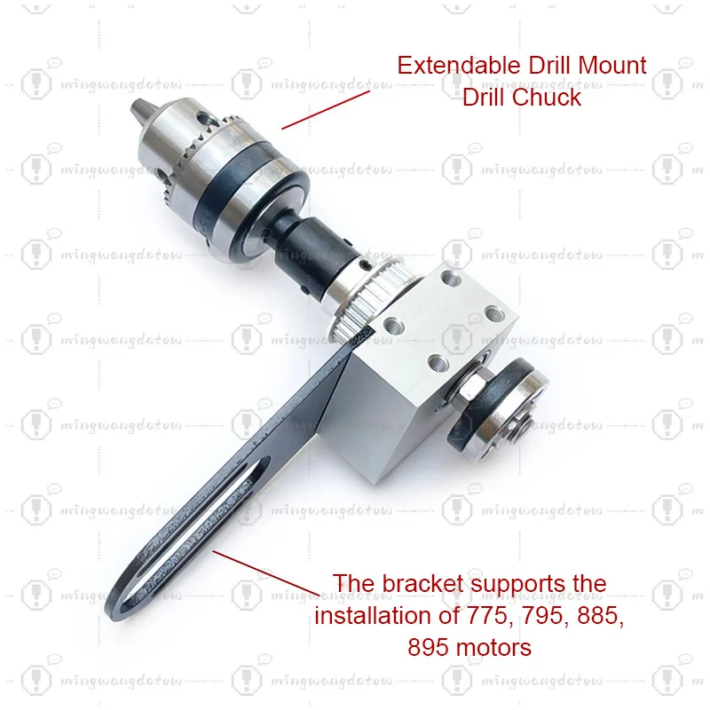 Mini Table Saw Spindle Assembly, DIY Woodworking Cutting Motor Shaft with Ball Bearing Seat