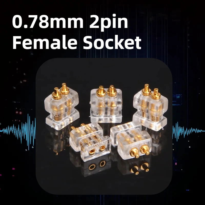 0,78mm 2pin Buchse Weibliche Doppel Pin Buchse Diy Custom High-end-Kopfhörer Kabel Zubehör Pin Stecker