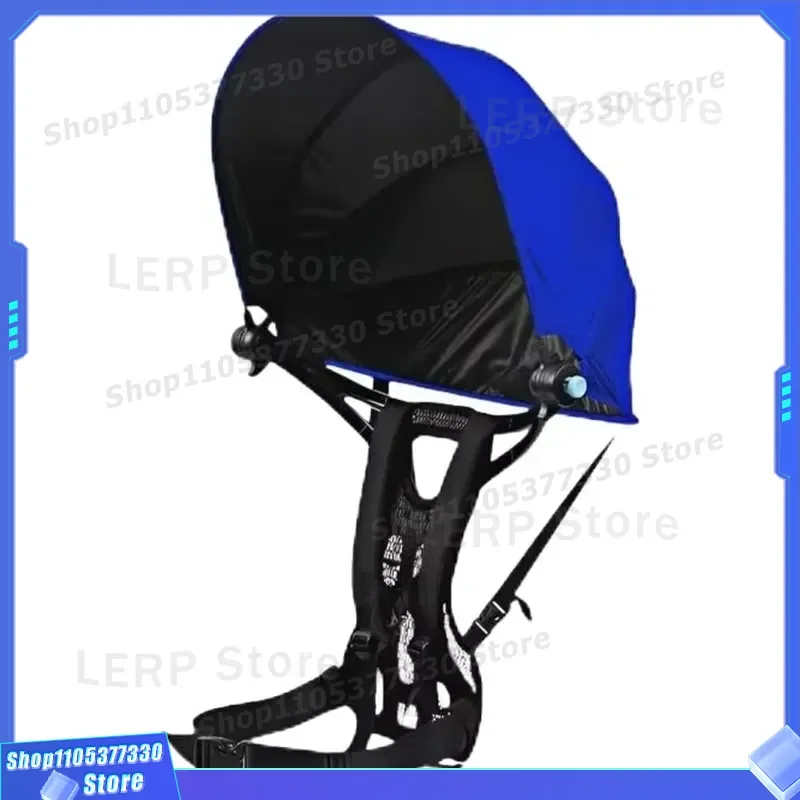 Portable Folding Backpack Parasol for Hiking Cycling Fishing Outdoor Sunshade Umbrella Lightweight Compact Design Travel Gear