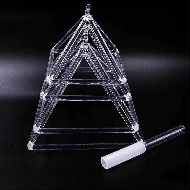 

AMAZING SOUND 7Inch 8Inch 9Inch 10Inch Quartz Crystal Pyramid Instrument for Sound Healing