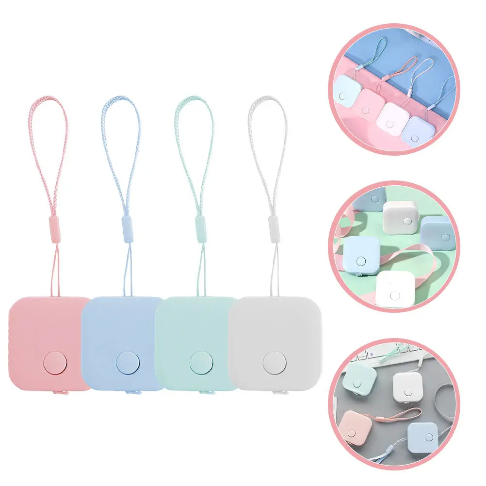 Retractable Measuring Tapes for Kids, Easy to Store in a Pocket, 4 Pcs, ABS/PVC, Inch/CM Markings, Assorted Colors