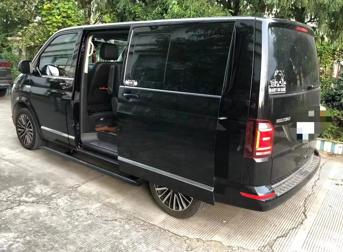 Wholesale Electric Aluminum Alloy Sports Style Retractable Door Boards & Side Steps For VW Multivan Footrest With Screw Fixing