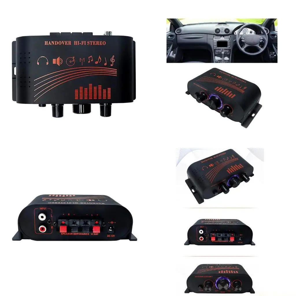 

M5TD Усилитель мощности 20Wx2 HiFi стерео цифровой стереоусилитель мини 2-канальный усилитель для пассивного динамика автомобиля