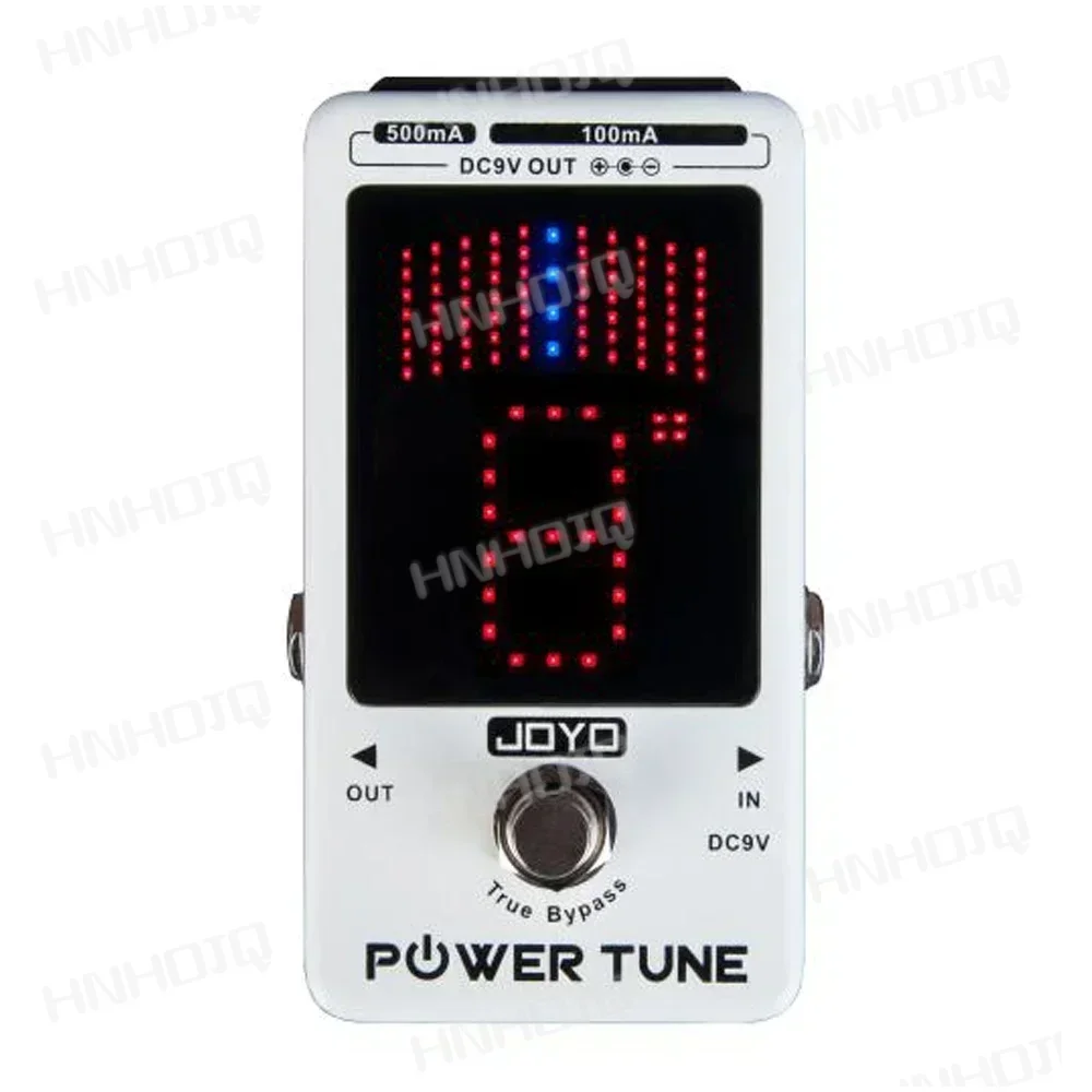 

JF-18R Guitar Pedal Tuner Power Tune Tuner Pedal 2 in 1 Guitar Power Supply and Tuner True Bypass Musical Instrument Parts