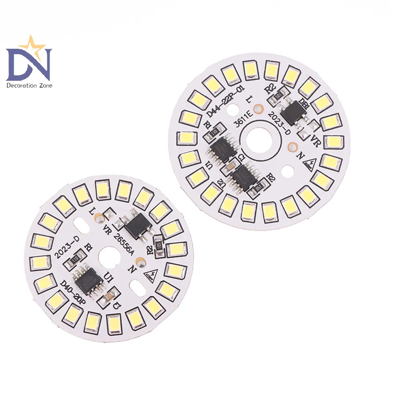 Placa SMD Placa Circular Módulo Fonte de Luz, Downlight Chip Spotlight, Lâmpada LED Patch, 220V AC
