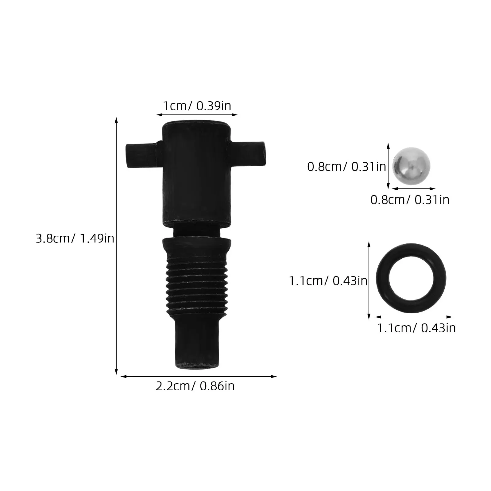 Heavy Duty Vertical Jack Oil Return Valve Parts Metal Accessories Floor Jack Replacement Automotive Repair Seal Kit Spare Tool