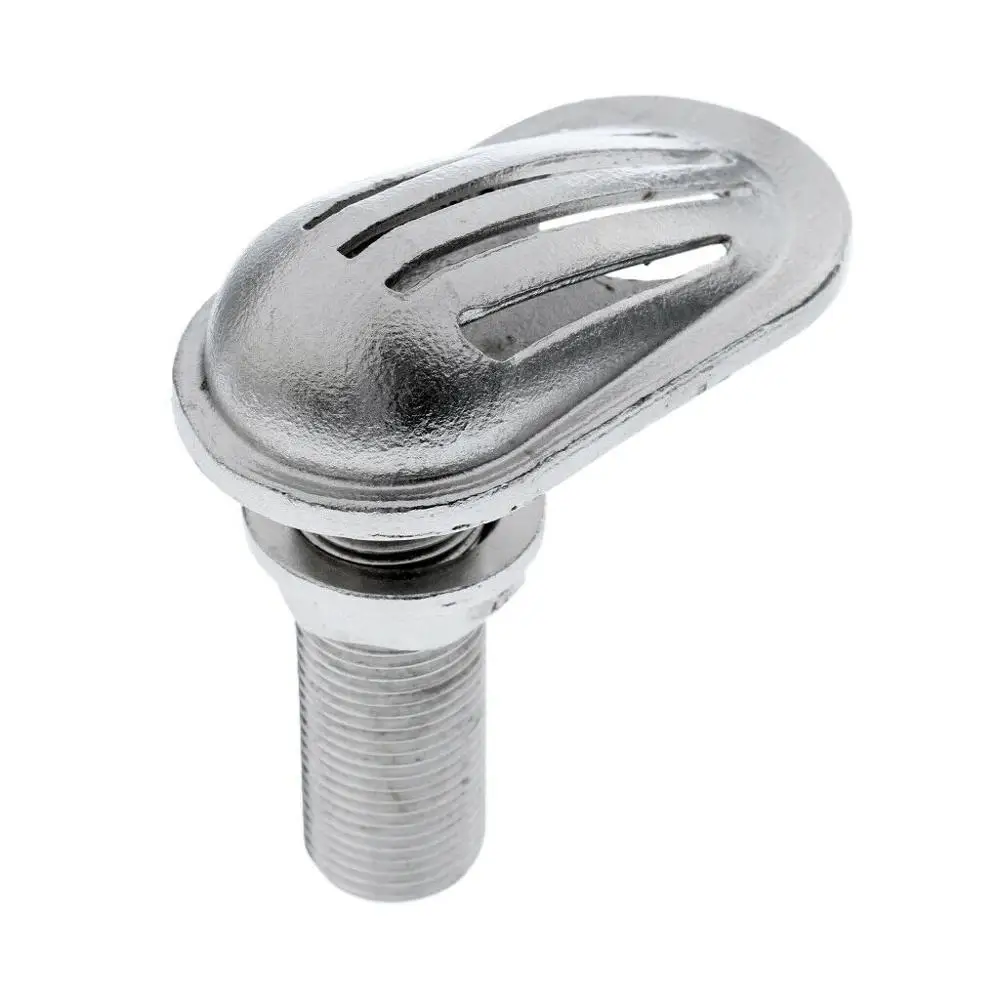 316 Stainless Steel Boat Intake Strainer Thru‑Hull Pump Hose Fitting Water Pickup Filter Scoop for Boat,Yacht,Kayak etc