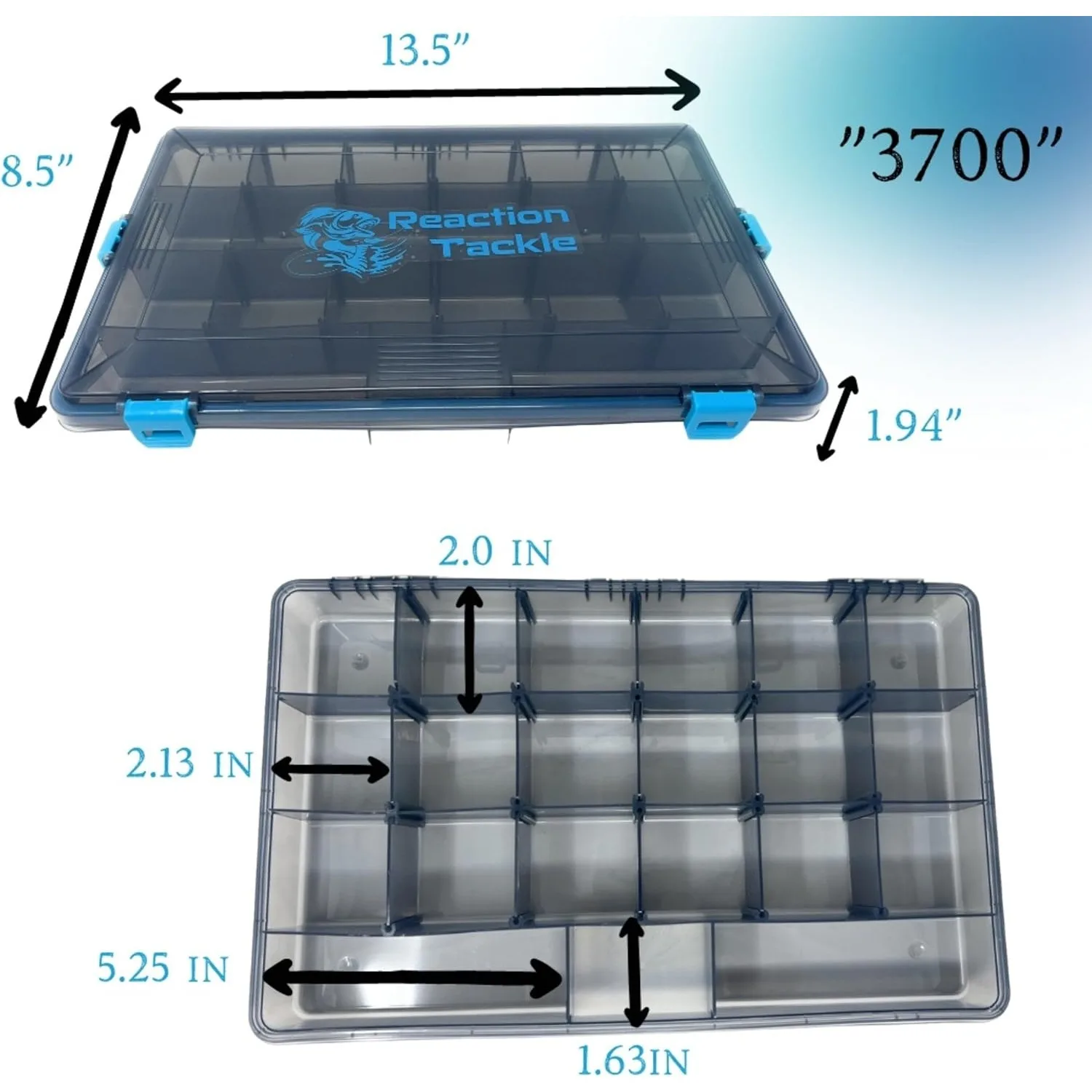 Ultimate Tackle Box Trays: Organize, Store, and Dominate with our 4-Pack Kit! Perfect for Anglers on the Go - 3700 4-pack