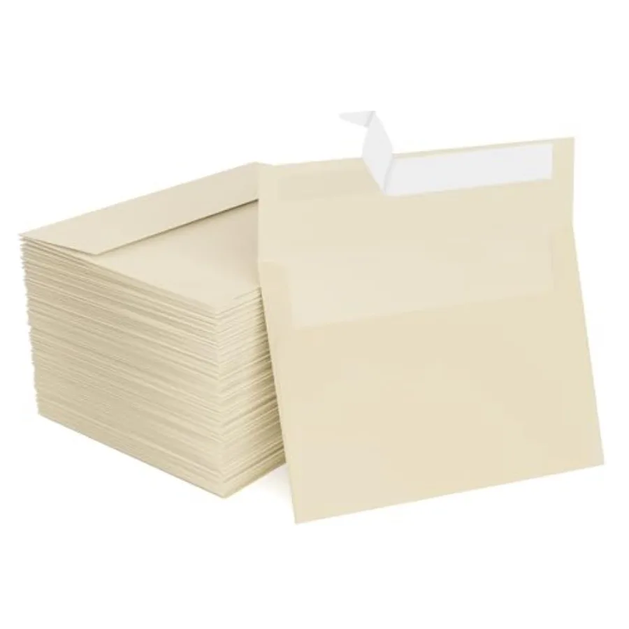 

5x7 Envelopes 1000 Pack Self Seal Printable Ivory Envelopes for Invitation 5x7 Cards Mailing 5.25 x 7.25 in