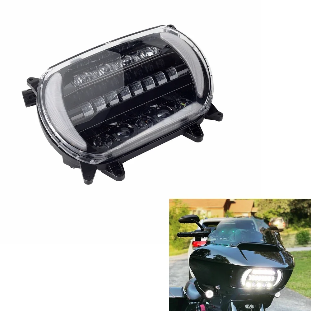 

Мотоциклетная светодиодная фара с указателем поворота DRL для моделей Harley FLTR Road Glide 2015-2023 CVO Road Glide Limited FLTRKSE