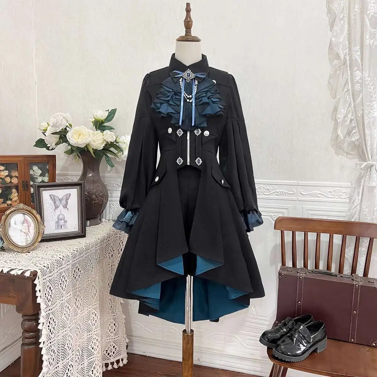 2026 new Deep Joy Dark Tune Prince Series Lolita Coat Dress Shorts Suit Tops Bow Tie New Carnival Halloween Cosplay costume