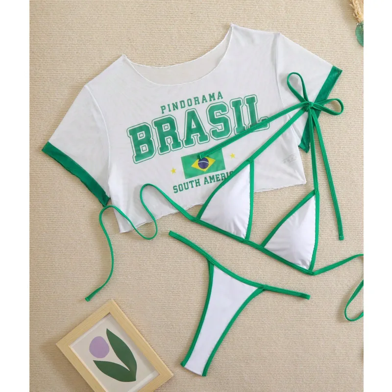 

Новый сексуальный комплект бикини из 3 предметов, женский купальник, женский купальник из трех предметов, пляжная одежда для купания, купальные костюмы, бразильское бикини, купальщица в бассейне