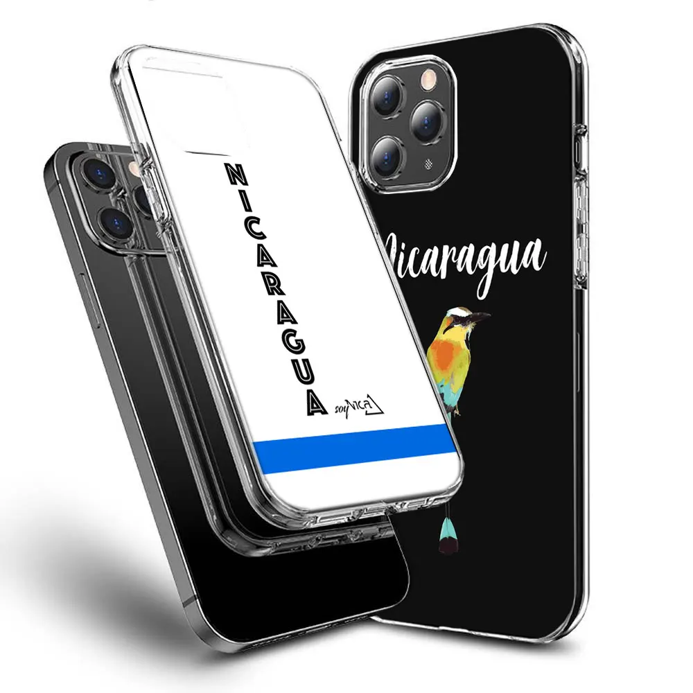 Nicaragua Flag Phone Case For Apple Iphone 15+ 14 Plus 16 Pro Max 12 13 Mini 11 Pro X XS Max XR Cover Shell Coque