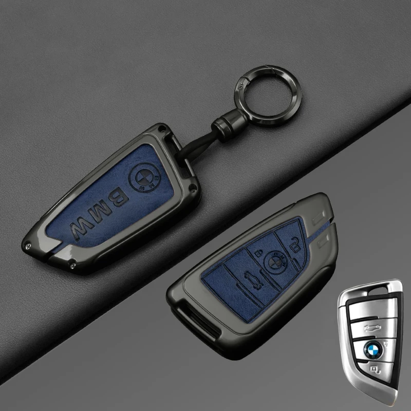 

Fashion Zinc Alloy Car Key Case Cover For BMW X1 X3 X4 X5 F15 X6 F16 G30 7 Series G11 F48 F39 520 525 f30 118i 218i 320i Sticker
