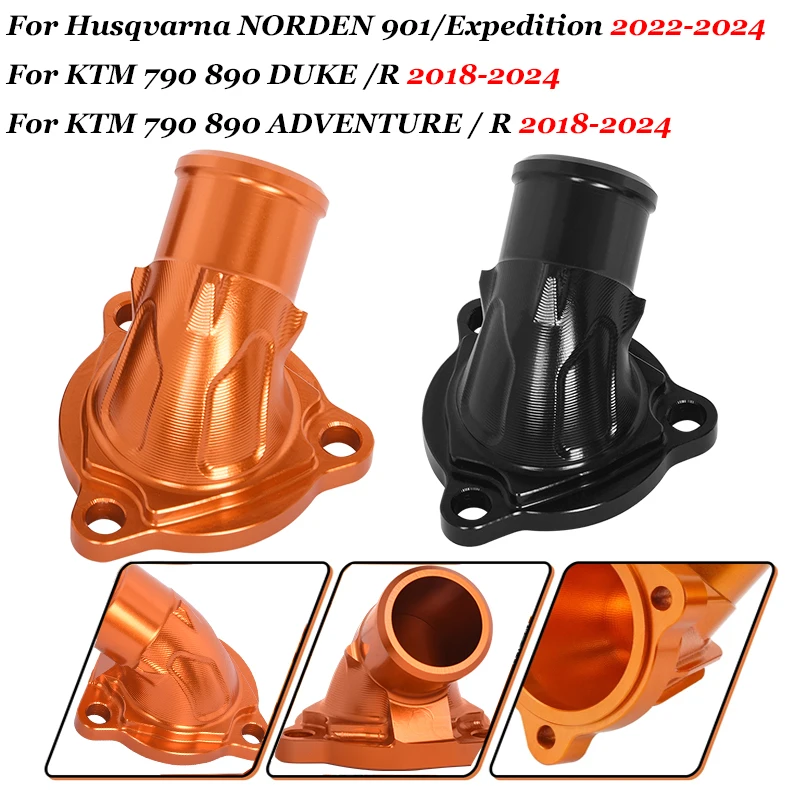 

For KTM 790 890 DUKE/ADVENTURE/R 2018-2024 23 Motorcycle Thermostat Housing Cover For Husqvarna NORDEN 901/Expedition 2022-2024